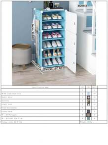 Simple Multi-Layer Shoe Rack For Entryway,Dust-Proof Shoe Storage Shelf,Furniture For Bedroom, Student Dorm, Household Use