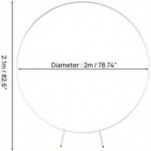 Large Arch Door Wedding Metal Frame Party Backdrop Stand Balloon Flower Rack - 白色 - 查看 2