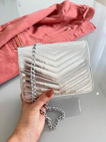 Women Clutches - 銀色 - 查看 4