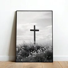 FajerminArt 1pc Black And White Jesus Faith Poster, Modern Wall Art,For Living Room & Bedroom Decor,No Frame,Canvas - Multicolor - View 16
