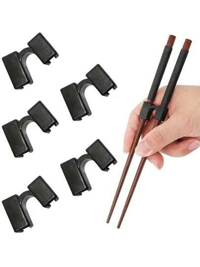 PE Material Chopsticks , Återanvändbar Chopsticks Klämma Med Hinge Anslutning För Träning