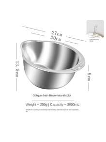 Multi-Style 304 Edelstahl Gemüse Waschbecken, Abtropfkorb, Sieb, Reisewäsche Sieb, Filterschüssel, Multifunktional