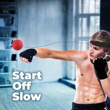 1 Set Boxing Reflex Ball Training Speed New Headband Speed Reflection Elastic Ball Home Fitness Equipment