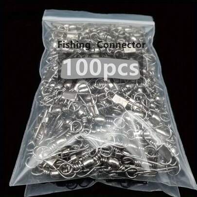 50/100pcs Fishing Quick Connector, Type B Quick Connect Fitting, Suitable For Freshwater And Saltwater Fishing