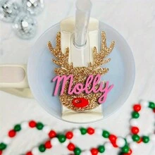 1pc Cup H2.0 Personalized Christmas Custom Name Tag For Tumbler, Custom Acrylic Glass Name Labels - Handmade Accessories, The Ideal Gift, Gift For Best Friend, Gift For Her, Halloween And Christmas - Multicolor - View 19