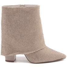 Botte De Cheville, Confectionnée En Strass - Gold - View 5