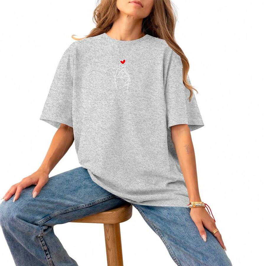 Women's Slim Basic Fashion Blouse Comfortable Premium Stylish Printed - Màu xám đen - Xem 1