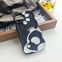 1 件可爱熊猫卡通简约创意个性黑白哑光，马卡龙色全保护防摔软手机壳，兼容三星/苹果/传音/INFINIX/OPPO/A18/A38/A53/A57/A77/A58/A78/RENO/REALME/C51/C53/C55/C63/C61/C65/C67/Honor/90LITE 防水防震防刮