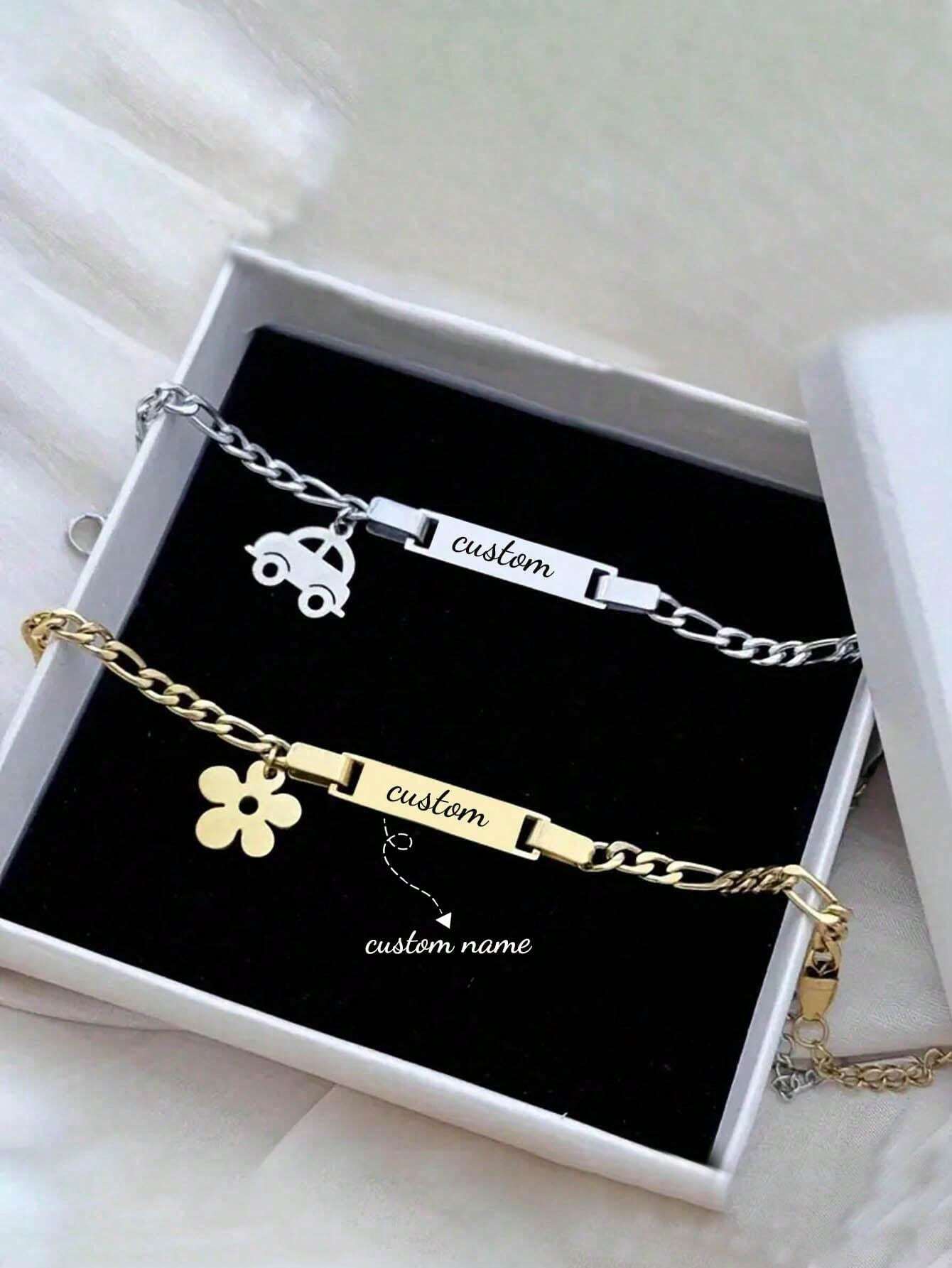 Amuefer 2 Charms Clip Argent 925 – Saint Valentin, Noël, Anniversaire, Zircone 5A, Cadeau Maman, Épouse, Amie