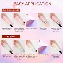 MUSILAN 3D 指甲胶透明造型凝胶 30g 免擦拭造型凝胶 适用于指甲饰品水钻指甲饰品雕刻美甲设计 用于水钻装饰 - 無色 - 查看 8