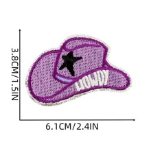 16 件闪电豹纹熨烫补丁，缝制刺绣贴花修补补丁 DIY 工艺品项目适用于圣诞节情人节服装夹克牛仔裤裤子连衣裙背包帽子装饰礼物 - 彩色 - 查看 4