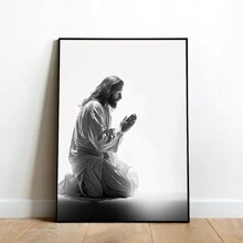 FajerminArt 1pc Black And White Jesus Faith Poster, Modern Wall Art,For Living Room & Bedroom Decor,No Frame,Canvas - Multicolor - View 17