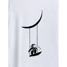 Camiseta Básica Astronauta Surfando (FRENTE) Masculina Feminina Algodão Camisa Costura Reforçada Unissex StreetWear