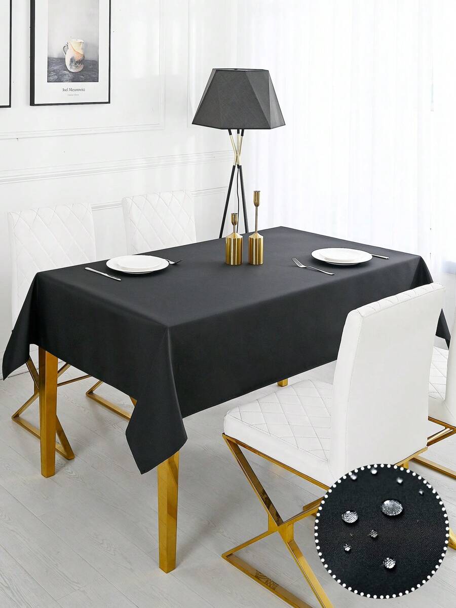 1 件长方形桌布 - 适用于自助餐桌、节日派对、晚宴、婚礼和婴儿洗礼、家居装饰、防水桌布、布艺桌布 - 长方形桌布