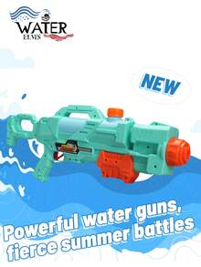 2024 新款水枪，远距离水枪玩具 - 游泳池水玩具枪，可重复使用的大容量水枪，适合户外射击游戏，男孩和女孩的水战玩具，感恩节，圣诞节礼物 - 彩色 - 查看 7
