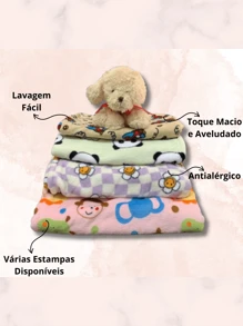 Soft Blanket Baby Blanket Children's Microfiber Antiallergic Soft Warm Blanket - 黃熊 - 查看 2