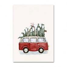 1 件圣诞树球装饰海报冬青冬季范帆布画雪花印刷品装饰家居房间画无框架 - 彩色 - 查看 36