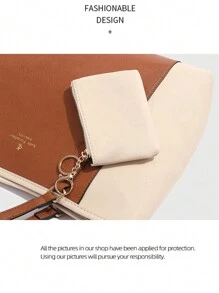 Túi Tote trơn nhiều màu, sức chứa lớn, nhiều mảnh, họa tiết chữ thập, phong cách Châu Âu và Mỹ mới, Túi xách đeo chéo vai cổ điển - Xem 11