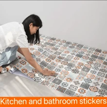 Rutschfeste Bodensticker für Badezimmer, selbstklebende wasserdichte Fliesensticker Wandaufkleber für Küche, Balkon, Esstisch-Matten, Schrankauszüge, Tapeten, Tischmatten, Raumdekoration, geeignet um Ölflecken und Feuchtigkeit zu verhindern, passend für Küchen, Esszimmer, Wohnzimmer, Schränke, Kleiderschränke, Familiengeschenke, Weihnachtsdekoration, Haushaltsgeschenke, Weihnachtsparty