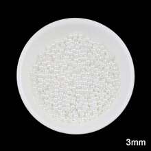 2 mm à 16 mm Perles rondes en ABS beige et blanc, cabochons de perles à moitié plats à moitié ronds, convenant pour la fabrication de bijoux DIY, l'artisanat, les accessoires, les vêtements, les chaussures, les sacs, la décoration des ongles et l'artisanat