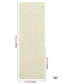 1M/3M 金色几何条纹自粘墙纸，房间背景墙装修装饰，防水防潮 PVC 贴纸