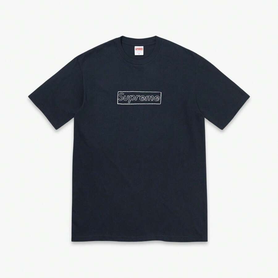 *DNR* Supreme X KAWS Tee 'Chalk Logo' Navy (SS21) - 彩色 - 查看 1