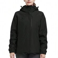 CAMEL CROWN Women's Waterproof Ski Jacket 3 In 1 Winter Coat Windbreaker Snowboard Jackets For Rain Snow Outdoor Hiking - Black - View 6