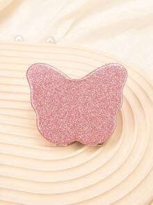 1 件蝴蝶粉色双面化妆镜，精致小巧，可随身携带，适合居家旅行，送给妈妈、姐妹、女朋友、老师的礼物，适合各种节日和聚会。 - 粉色 - 查看 3