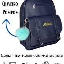 Backpack With Front Pocket Great For College - Màu xanh hải quân - Xem 3