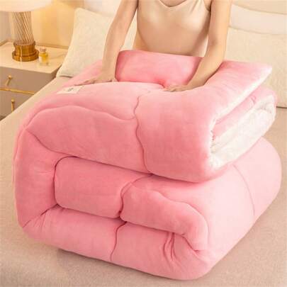 1 قطعة من البطانية الحديثة المبطنة ، مصنوعة من 100٪ بوليستر بحشو متوسط الوزن وألياف دقيقة ، قابلة للغسل في الغسالة ، مناسبة لجميع المواسم لغرفة النوم والضيوف - بدون وسادة