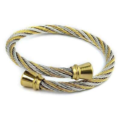 1 件复古优雅不锈钢袖口手链，适合女士，适合日常佩戴，是送给妈妈、爱人、朋友的圣诞节、生日、派对、周年纪念日的绝佳礼物