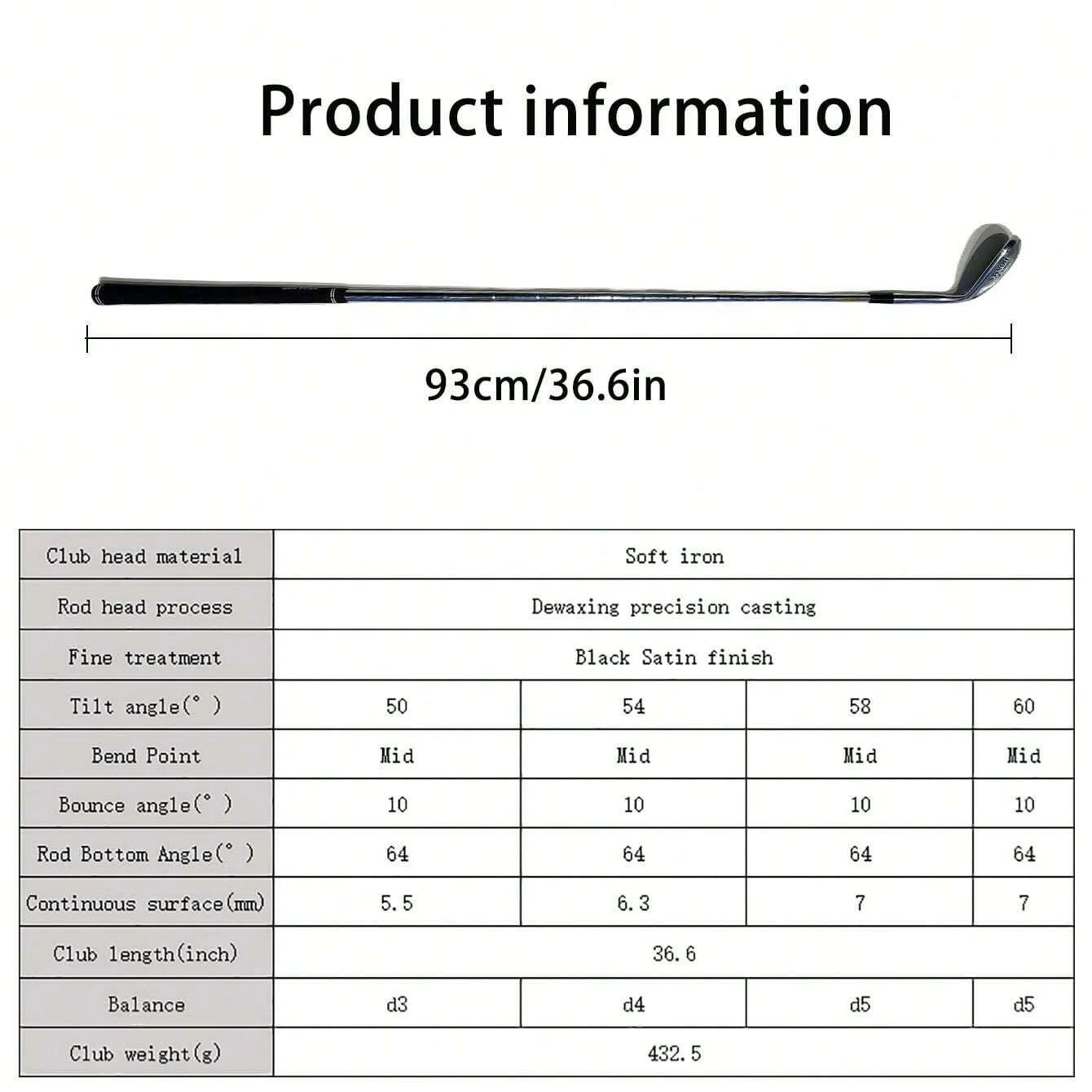 New Men's Golf Lob Wedges, CNC Soft Iron Various Loft Angle