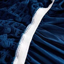 1入組氣泡紗沙發套高彈力裙式四季通用氣泡網格沙發套防寵物易安裝沙發保護套 - 藏蓝色 - 查看 12