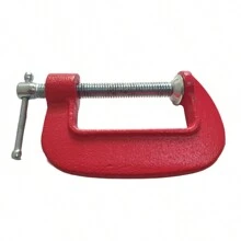 Kit 4 Small 2-Inch C-Type Sergeant Clamps In Carpenter's Iron - 紅色 - 查看 6