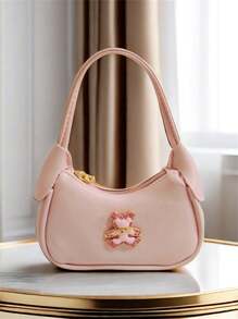 可爱熊儿童女孩手提包，送给小女孩的节日礼物，时尚高端公主风格迷你钱包、零钱包 - 均碼 - 查看 18