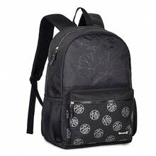 Large Back Children's School Backpack With Clio Style - 黑色 - 查看 1