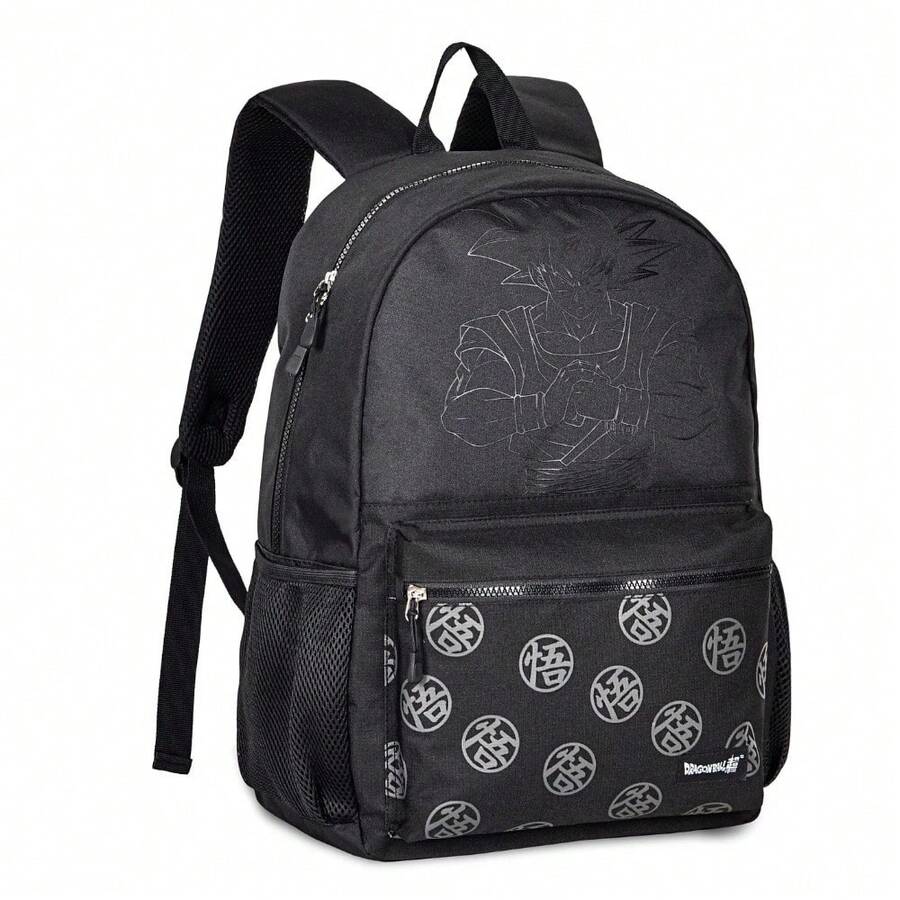 Large Back Children's School Backpack With Clio Style - 黑色 - 查看 1