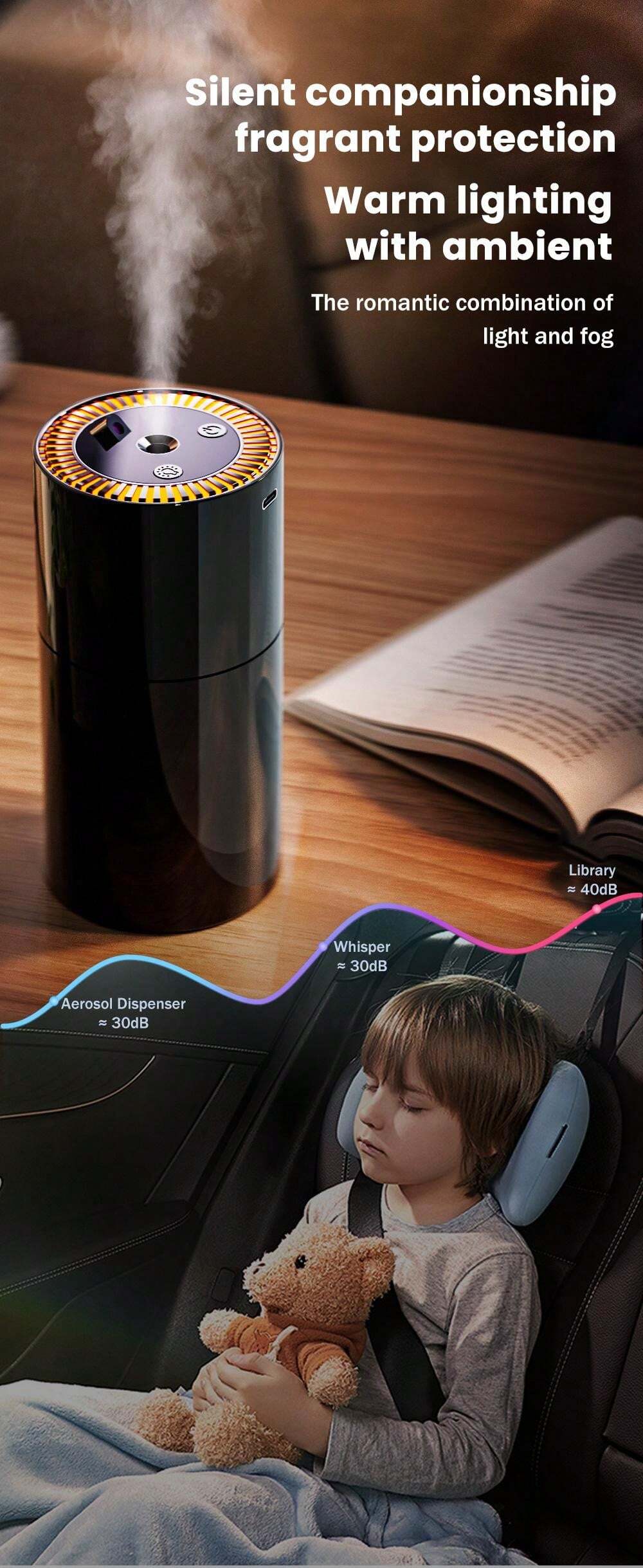 MultiFragrance 50ml Desktop Electric Air Freshener Fashionable Style