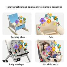 Newborn Baby Crib Mobile Hanging Toy, Car Seat Stroller Activity Rattles For Infant Stimulation And Entertainment - Multicolor - View 5