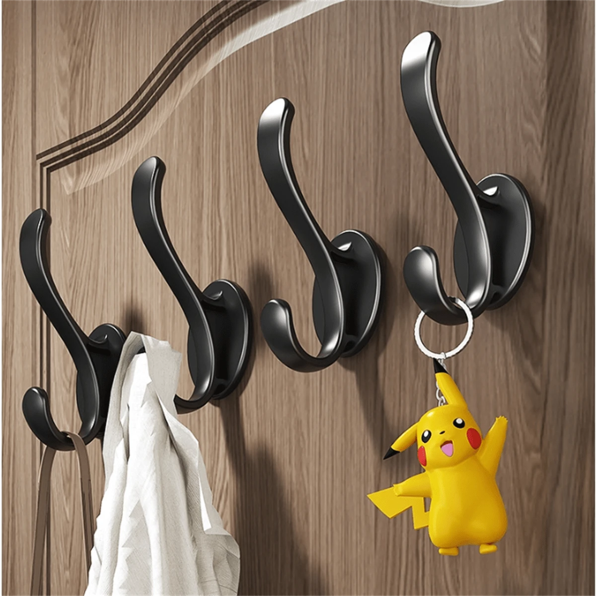 NoDrill Adhesive Wall Hook, For Kitchen, Bathroom, Closet,