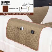 1pc Non-Slip Seat Cover Protector, Furniture Slipcover, Suitable For All Sofa Types And Machine Washable