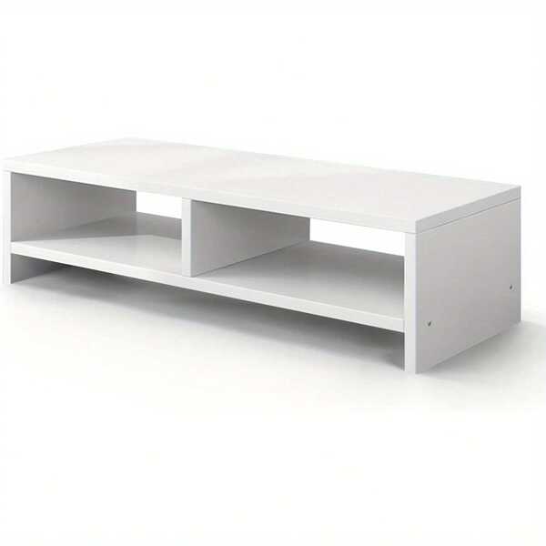 Youyijia Wood Monitor Stand Riser,Monitor Stand 2 Tiers Computer Monitor Riser,Computer Stand,Laptop Stand With Storage Shelf For Home And Office,Black(W500x D200 X H132mm)