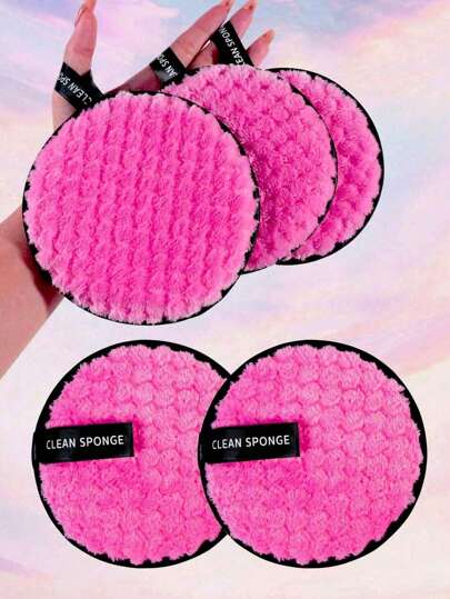 5/1pc Reusable Makeup Remover Pads, Makeup Brushes, Makeup Sponges, Facial Cleansing Sponges, Face Towels, Makeup Sponges, Powder Puffs, Powder Puffs, Setting Powder Puffs, Beauty Sponges, Makeup Brushes,Makeup,Cheap,Room Decor,Vanity,Travel,Bedroom,Makeup Accessories,Puff,Makeup Blender,Powder Puff,Makeup Sponge,Cheap,Stocking Stuffers,Makeup,Makeup Tools,Cheap Stuff,Gifts,Gifts For Women,Christmas Gifts