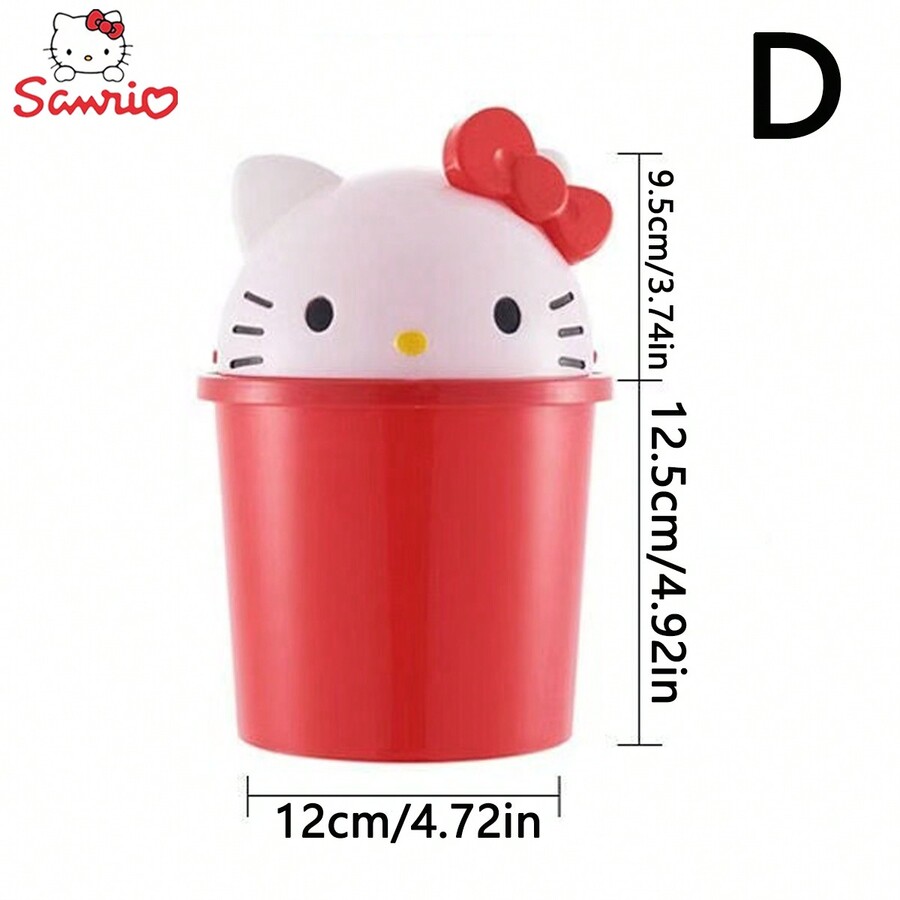 Sanrio 1PC Cute Kitty Wastepaper Basket Creative Mini Clean Desktop