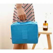 Multifunctional Portable Waterproof Travel Cosmetic Bag - 寶藍色 - 查看 2