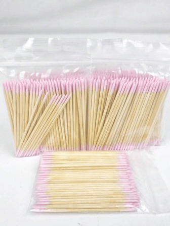 100/200/300//400/500/600/1000/PCSDouble Headed Nail Polish Wiping Wooden Stick ,Small Tip Double Head Tattooed Eyebrows Beauty Makeup Tools For Wiping, About 100Pcs/Pack (1/2/3/4/5/6/10/20 Pack For Packaging Method)