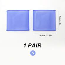 1 par Calcetines de tobillo de fútbol de alta tracción, antideslizantes, unisex, con banda de apoyo para la pierna, manga de gel de silicona con protección para el cuello para entrenamiento - Multicolor - Ver 18