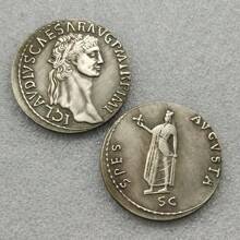 Tiền xu La Mã cổ đại COPY Tiền xu kỷ niệm-Tiền xu sao chép Tiền xu huy chương Đồ sưu tầm - Bạc - Xem 4