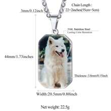 Personalized Colorful Photo Necklace, 18K Gold Plated Stainless Steel Chain, Custom Pendant For Men & Women, Personalized Jewelry Gift For Loved Ones, Birthday/Mother's Day/Thanksgiving/Christmas,Black,Stylish,Colorful,Vintage,Unisex,Hipster,Simple,Casual,Custom,Personalized,Unique,Ideal Gifts For Him,Ideal Gifts For Her,Her,Boyfriend,Girlfriend,Dad,Mom,Family,Friends,For Anniversaries,For Birthdays,For Graduation,For Prom,For Party,Jewelry Women,Elegant Outfit