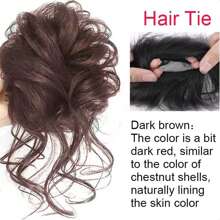 topshiny 1pc Elegant Curly Updo Hair Clips, Natural Fluffy Hair Bun Maker Extensions For Graceful Women And Girls, Adds Volume To The Nape Hair Claws Claw Clips Hair Jaw Clip Hair Clamps Hair Clutch Hair Catcher Clip - Multicolor - View 19